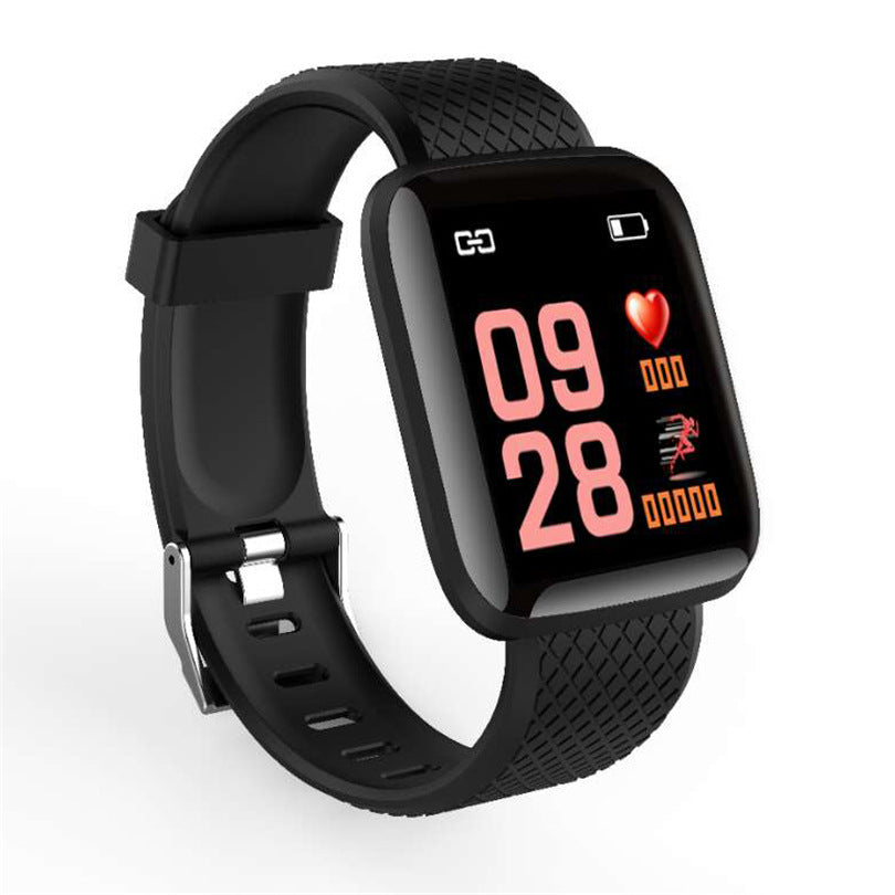 New large screen 116plus smart bracelet music APP sleep monitoring step counting blood pressure heart rate sports bracelet