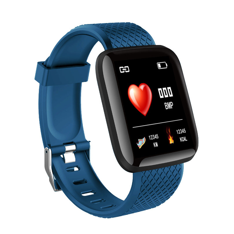 New large screen 116plus smart bracelet music APP sleep monitoring step counting blood pressure heart rate sports bracelet