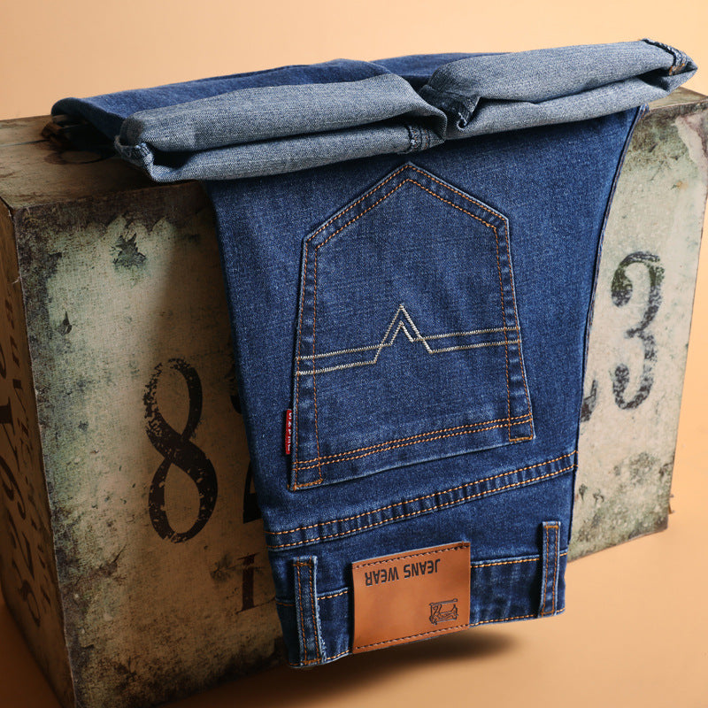 Classic hot selling product jeans men's stretch pencil pants slim jeans simple all-matching and handsome jeans men's