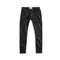 Retro wax pants three-dimensional straight fit trendy men's jeans INS men's and women's jeans