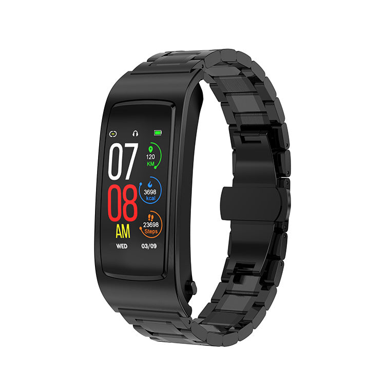 K11 Smart Call Bracelet – AI Voice, Heart Rate & Bluetooth Headset