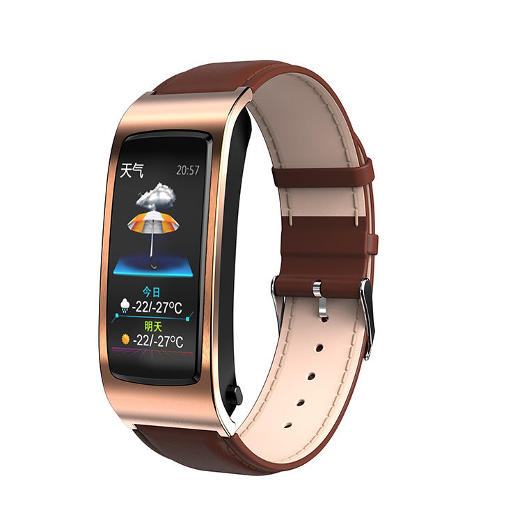 K11 Smart Call Bracelet – AI Voice, Heart Rate & Bluetooth Headset