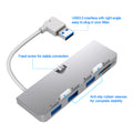 Rocketek applicable to iMac Apple all-in-one machine docking station USB 3.0 cable seperater hub concentrator SD/TF