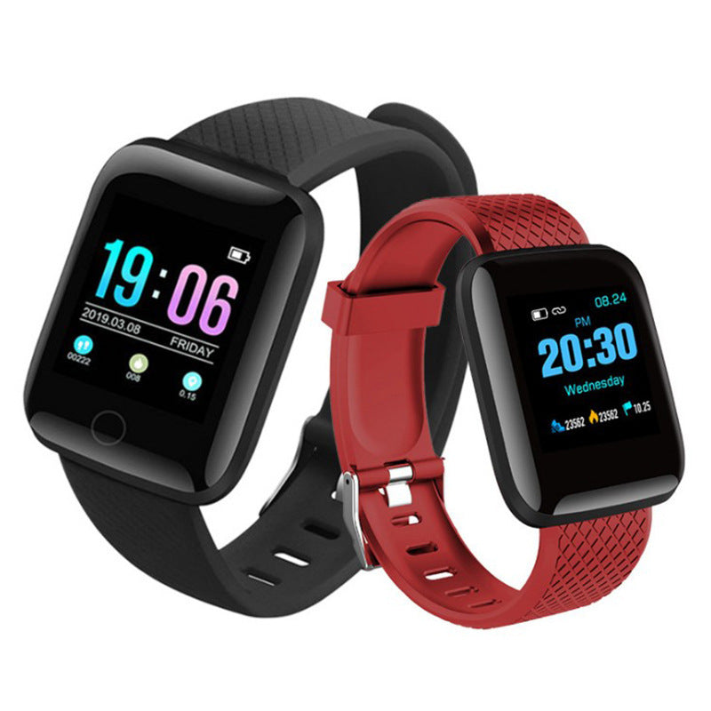 116plus smart bracelet sports bracelet D13 color screen bracelet sport step counting Bluetooth reminder heart rate blood pressure