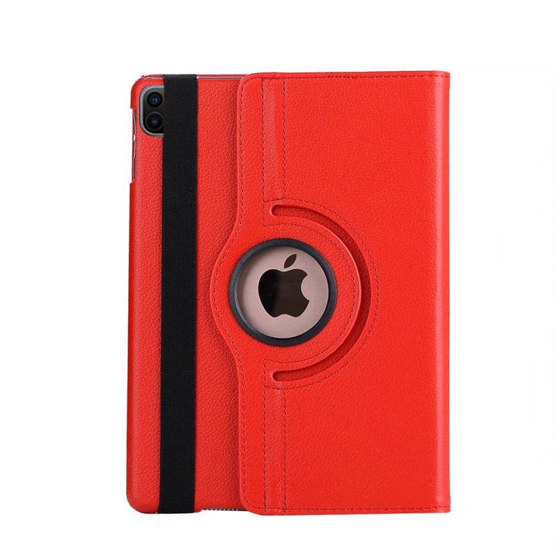 Applicable iPad protective case 2021 Pro 12.9-inch 2020 protective case 360 rotating leather case lychee pattern New