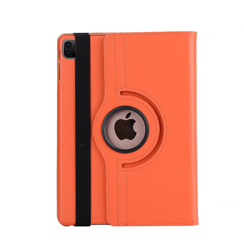 Applicable iPad protective case 2021 Pro 12.9-inch 2020 protective case 360 rotating leather case lychee pattern New