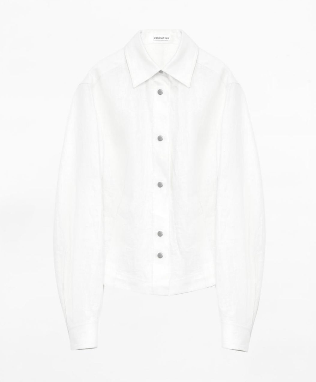 "Berlin Afternoon Tea" Refreshing breathable twill linen deconstructed silhouette old money style waist shirt top