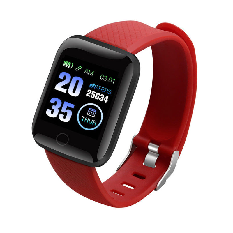116plus smart bracelet sports bracelet D13 color screen bracelet sport step counting Bluetooth reminder heart rate blood pressure