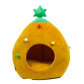 Winter Wonderland Christmas Tree Pet Bed - Cozy Nest For Cats And Dogs