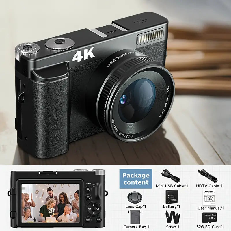 NNETM 4K Digital Camera: Capture Every Detail in Stunning Clarity