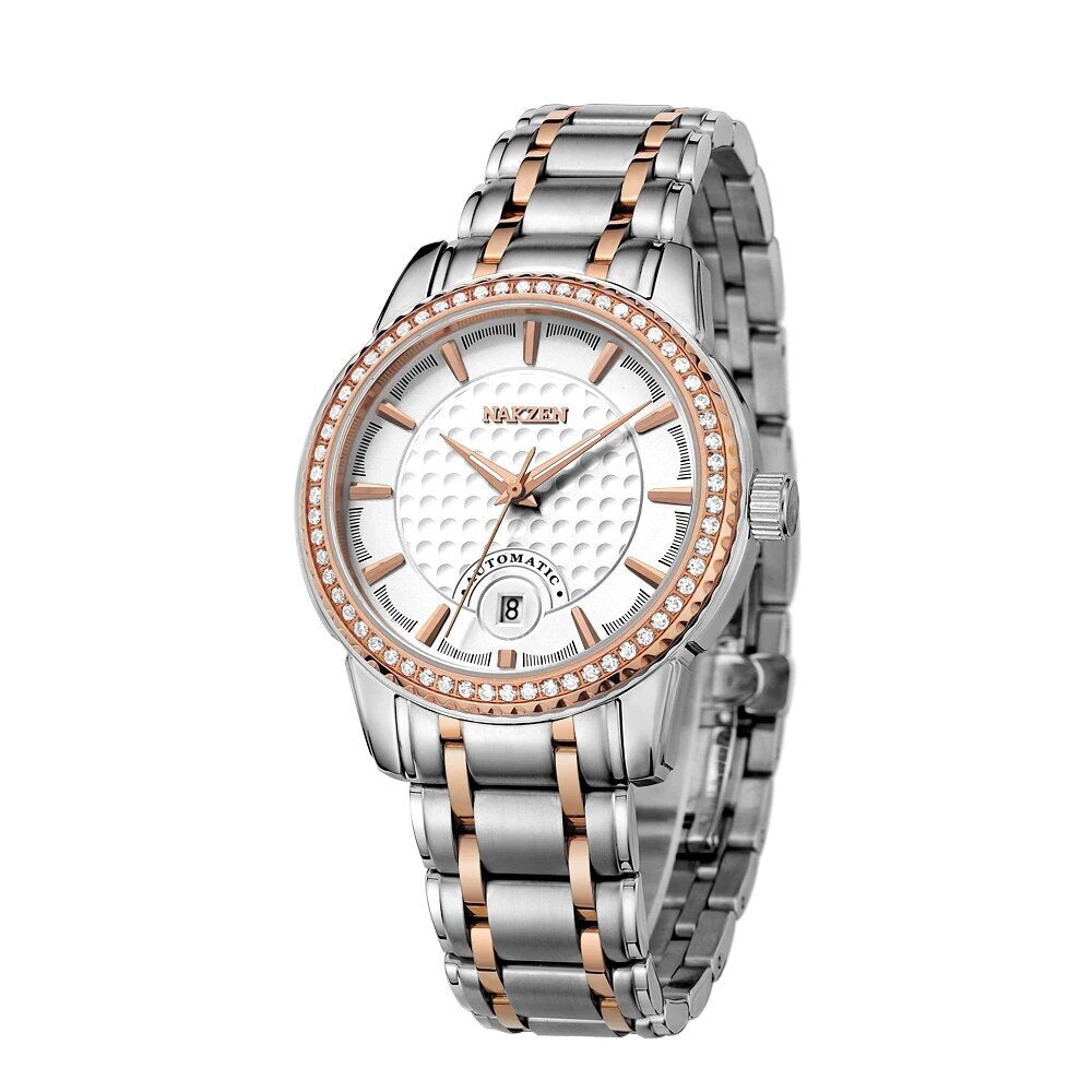 NAKZEN Men Mechanical Watch Men's Automatic Miyota 8215 Movement Diamond Watches Sapphire Wrist Watch Male Waterproof Clock