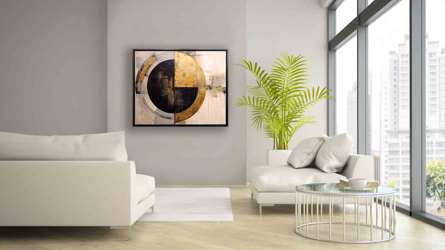 Abstract Sun -Canvas print- Modern Art