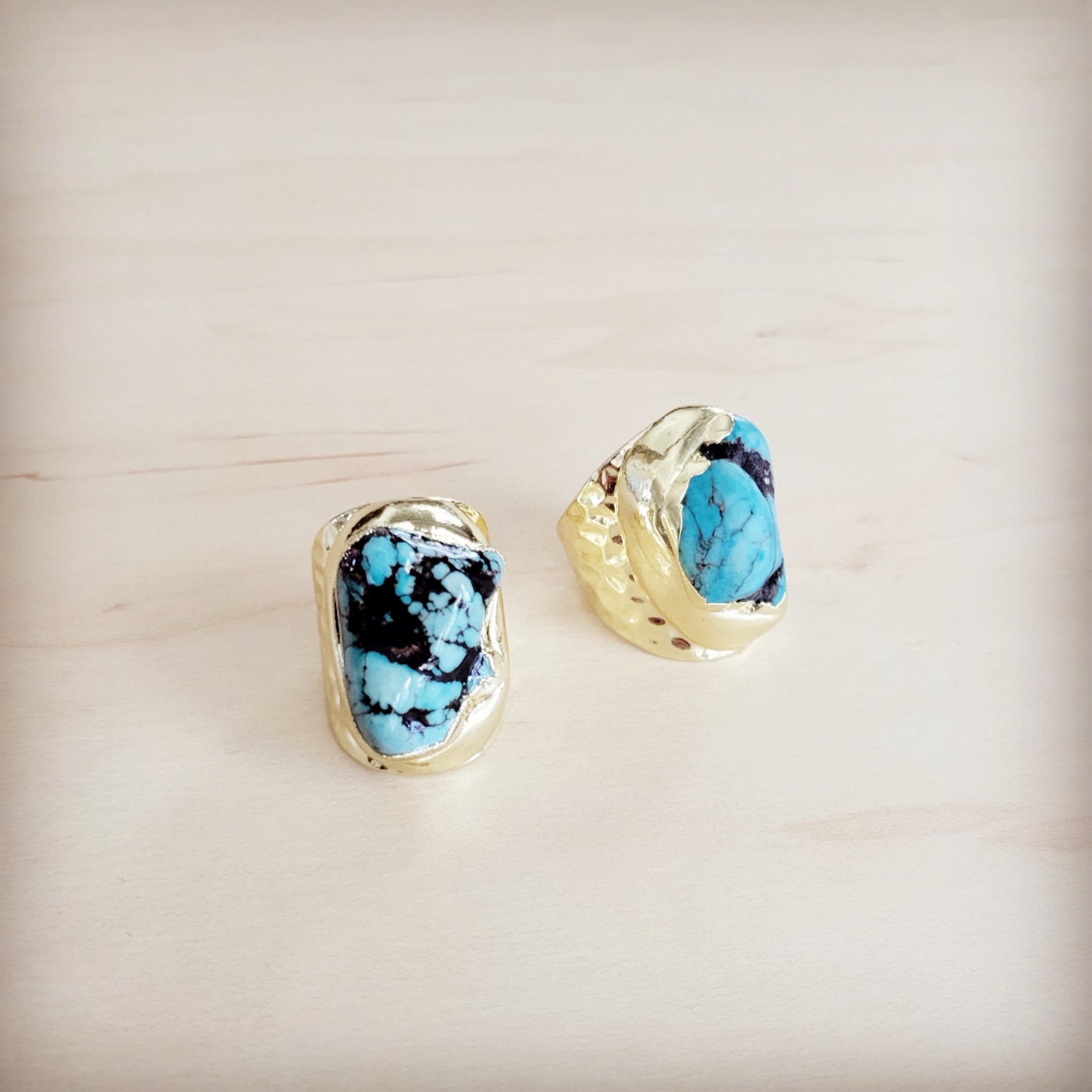 Desert Sky Turquoise Cuff Ring 012oo