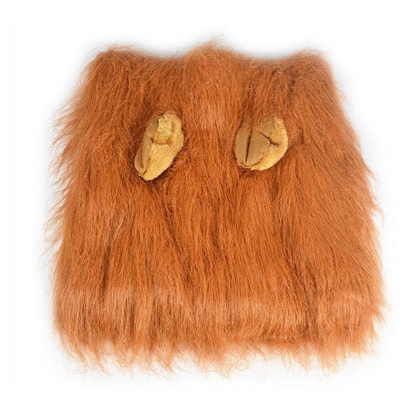 Lion King Pet Cosplay Costume: Winter Warm Wig For Cats And Dogs