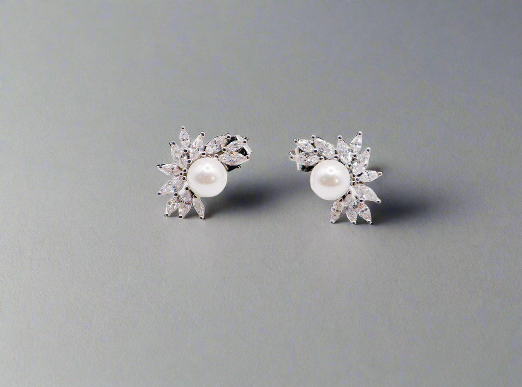 Pearlescent Blossom Earrings