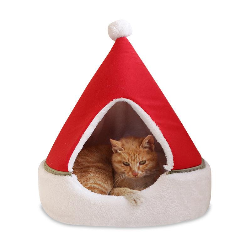 Winter Wonderland Christmas Tree Pet Bed - Cozy Nest For Cats And Dogs