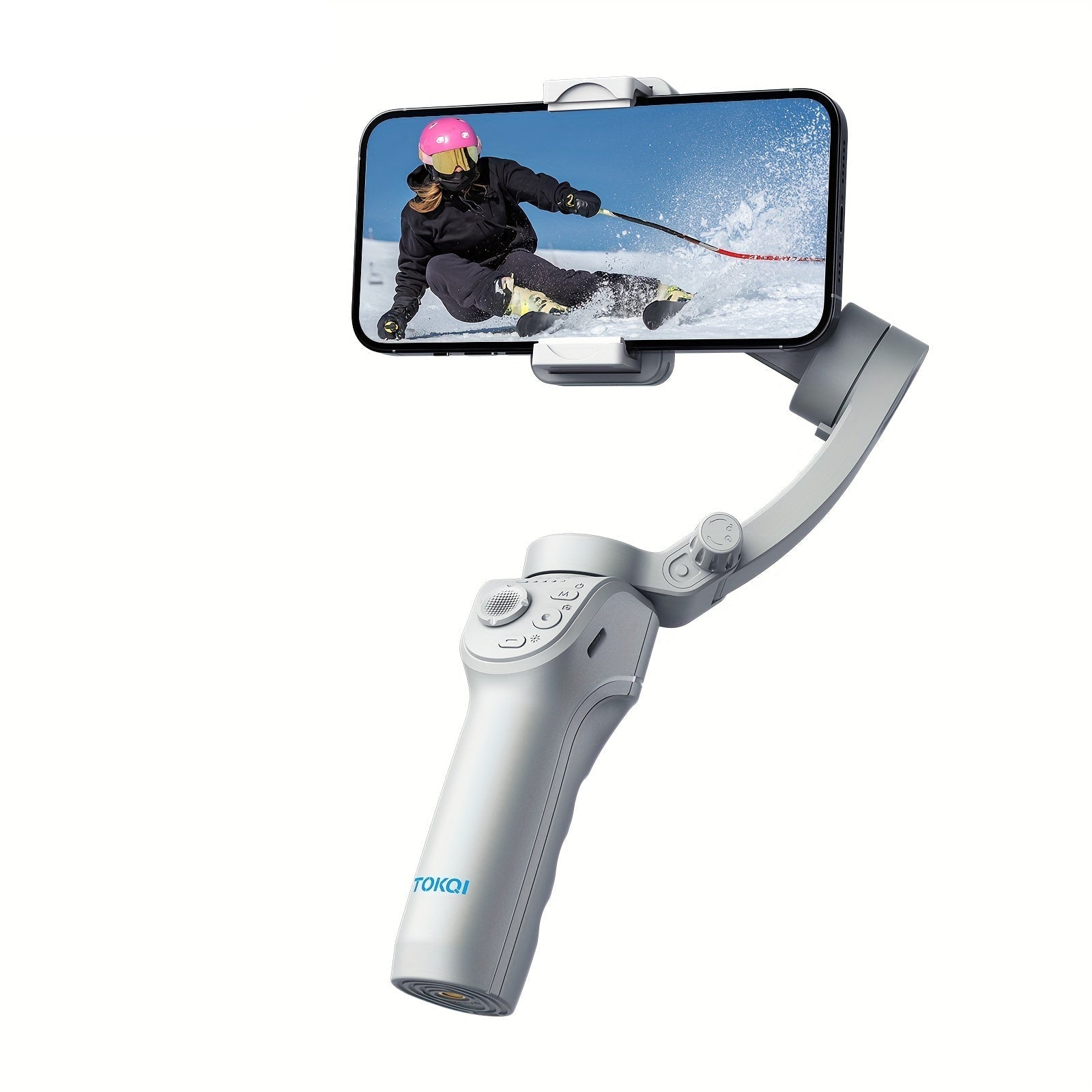 NNETM 3-Axis Selfie Stick Stabilizer with LED & Face Tracking