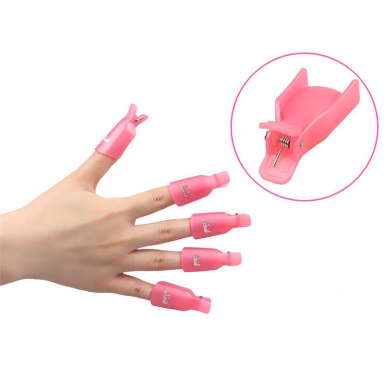 Nail beauty tools products nail beauty Polish removing clip Free Tin Foil nail remover clip environmental protection nail remover clip 10 pieces 1 box