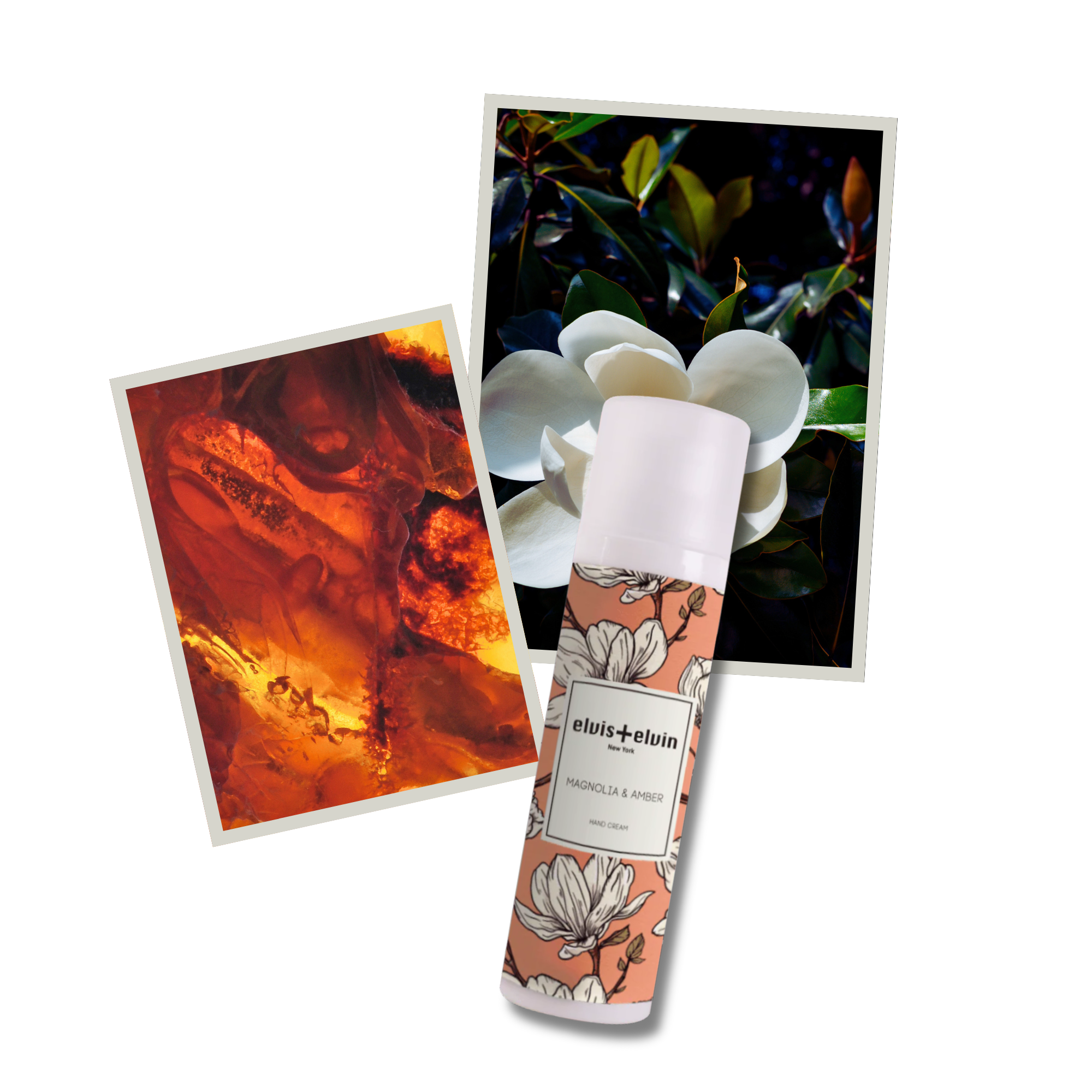 Magnolia & Amber Fragrance Hand Cream by elvis+elvin