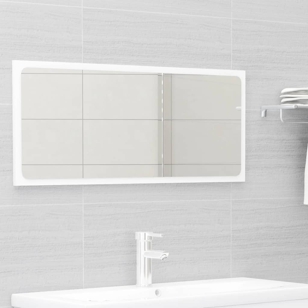 NNEVL Bathroom Furniture Set White Chipboard