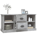 NNEVL TV Cabinet Concrete Grey 99.5x35.5x48 cm Engineered Wood