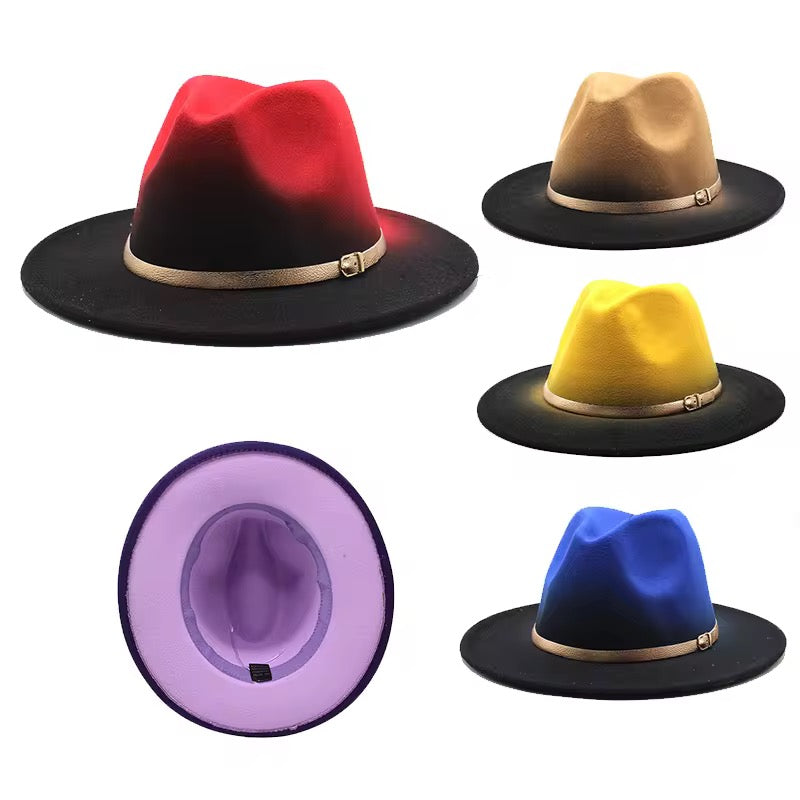 Gradient Fedora Hat-Purple