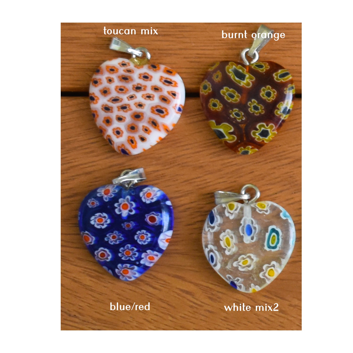 Millefiori Heart Necklace, Butterfly Necklace, Sterling Silver Necklace, The Gentlest Things are the strongest, Personalised Gift, Affirmation Gift, Unique Gift Idea | by nlanlaVictory