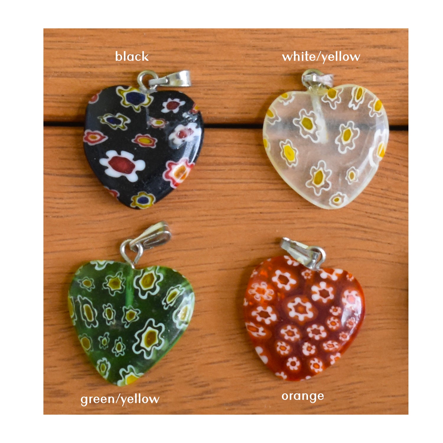 Millefiori Heart Necklace, Butterfly Necklace, Sterling Silver Necklace, The Gentlest Things are the strongest, Personalised Gift, Affirmation Gift, Unique Gift Idea | by nlanlaVictory