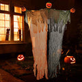 6 Feet Hanging Pumpkin Ghost with Red Glowing Eyes and Bendable Arms