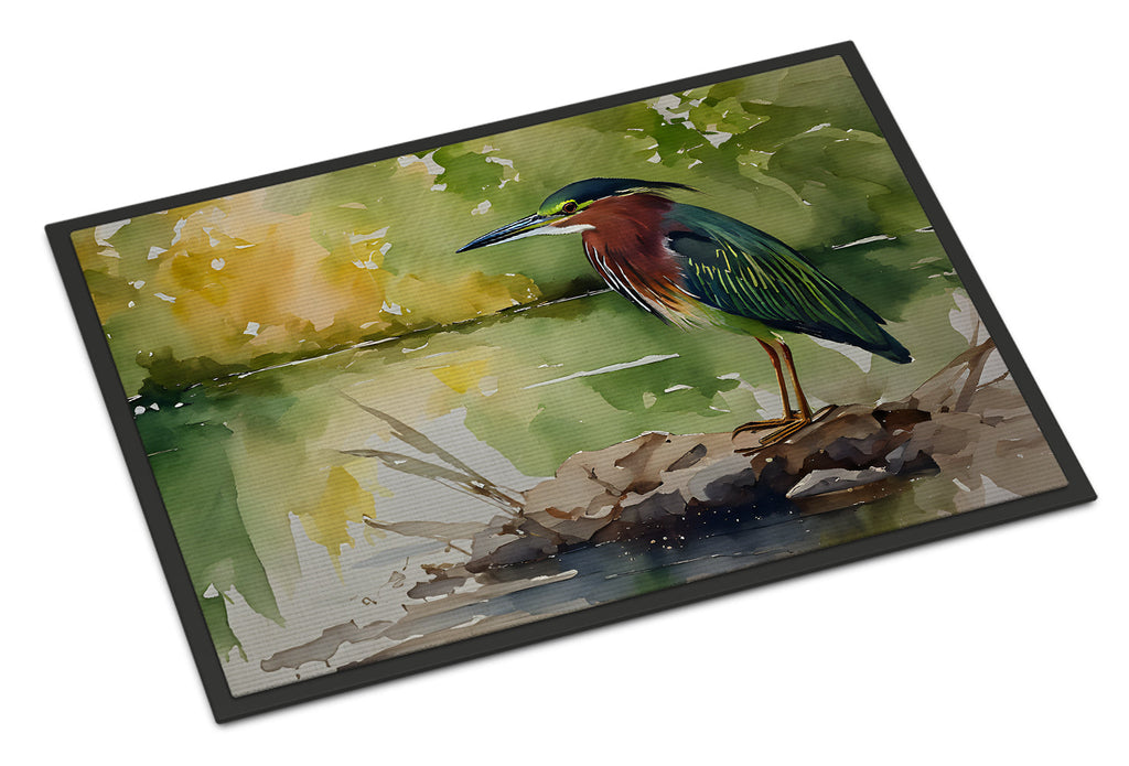 Green Heron Doormat