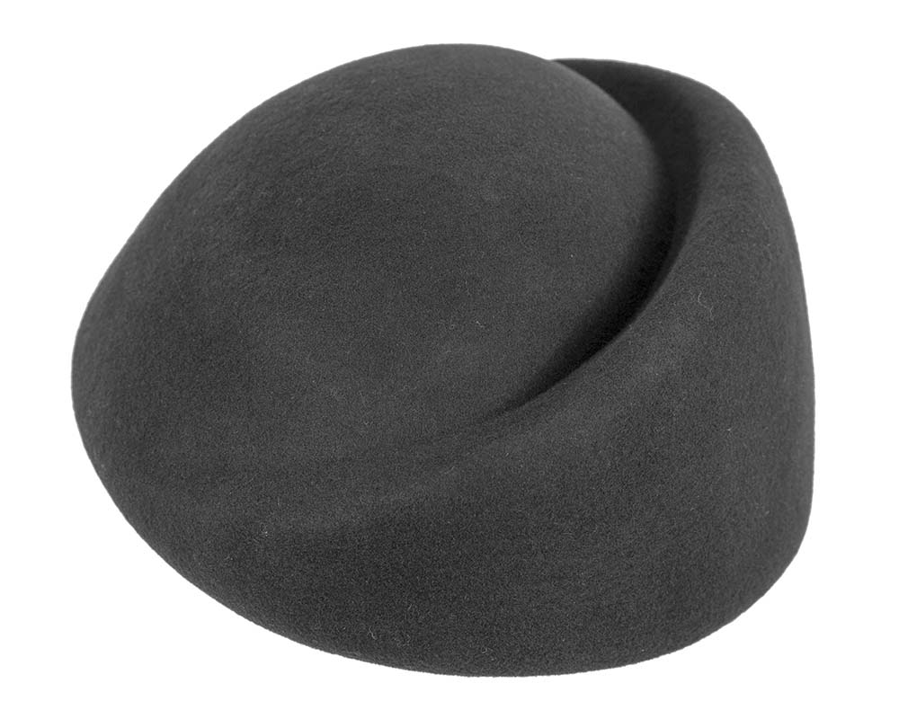 Designers black felt ladies winter hat