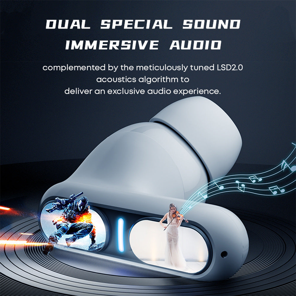 Lanston TG12B private model Bluetooth earphone in-ear binaural stereo sound noise reduction game headset ultra-long life battery