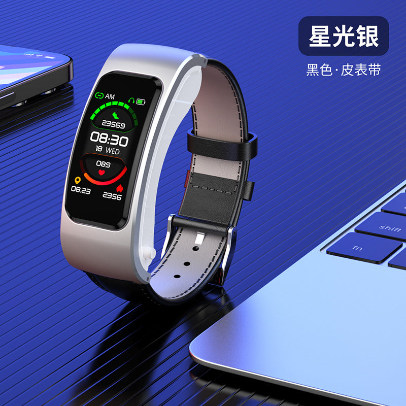 K60 smart bracelet call listening to music AI voice hard head in-ear headset 1.08 HD color screen address book synchronization