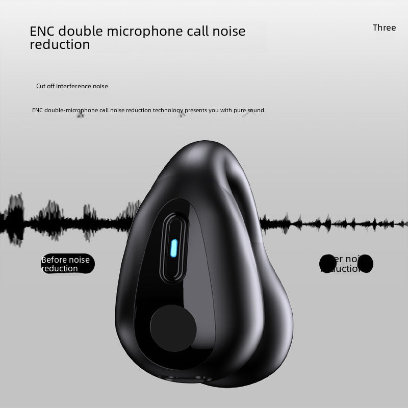 Cross-border Amazon Wireless Bluetooth headset ear-mounted private model sports noise-canceling headset large power clip-on headset