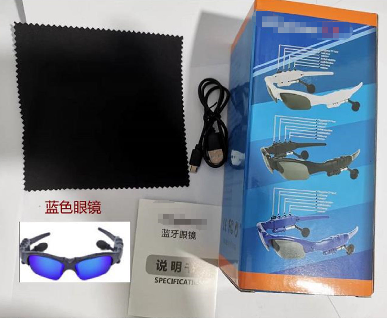 Bluetooth glasses headset 4.1 Earbuds in-ear stereo music listening glasses wireless sports polarized sunglasses RC
