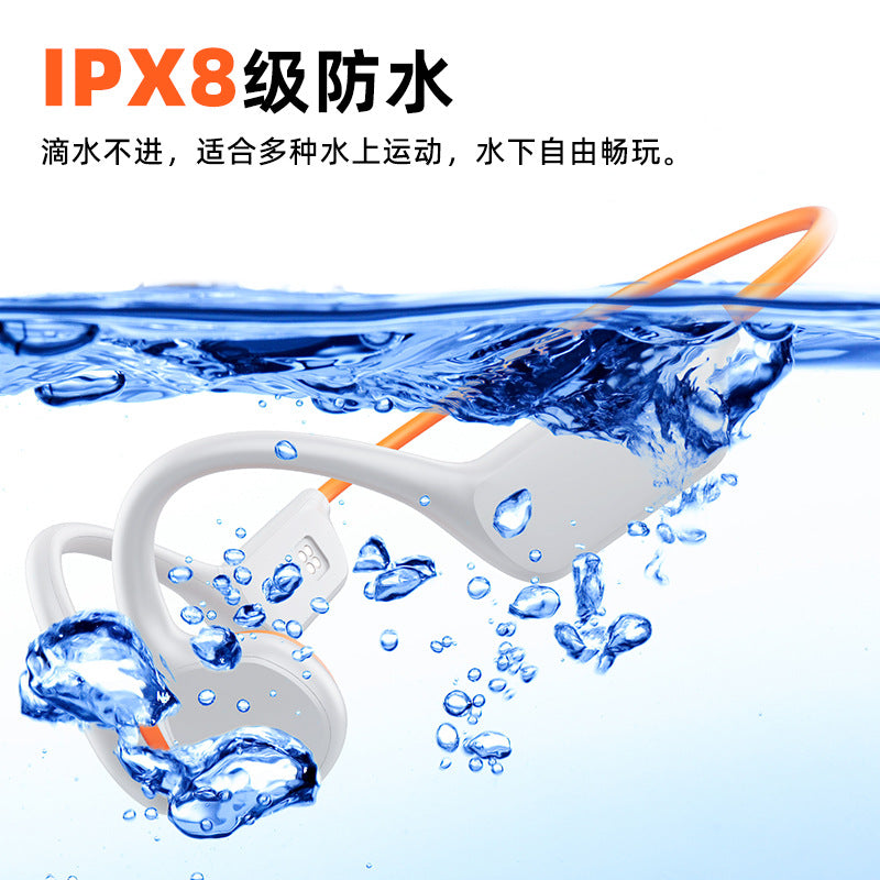 Cross-border swimming headset listening music with 32G memory long endurance bone conduction wireless Bluetooth headset