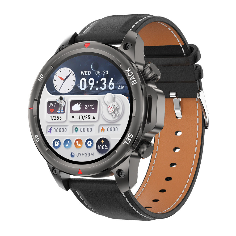New DK68 smart watch round screen with flashlight Bluetooth calling offline payment heart rate blood oxygen sports compass