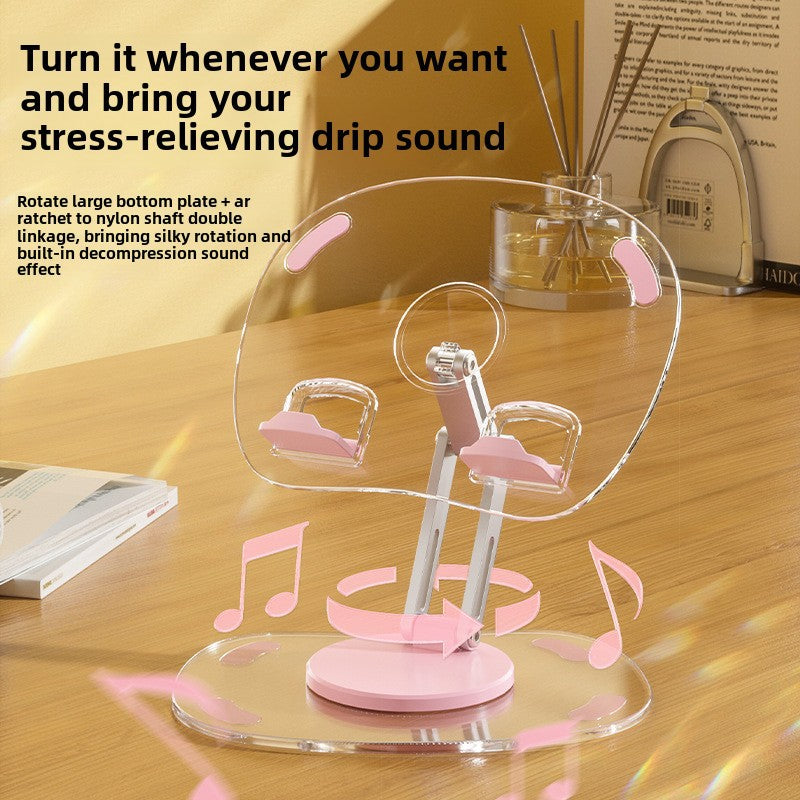New product creative tablet computer stand rotating aluminum alloy desktop stand foldable lifting lazy phone holder