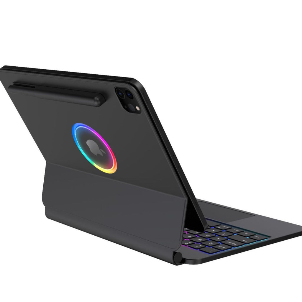 Magnetic iPad Keyboard Rotating Hollow Case with RGB Backlight |Phone cases