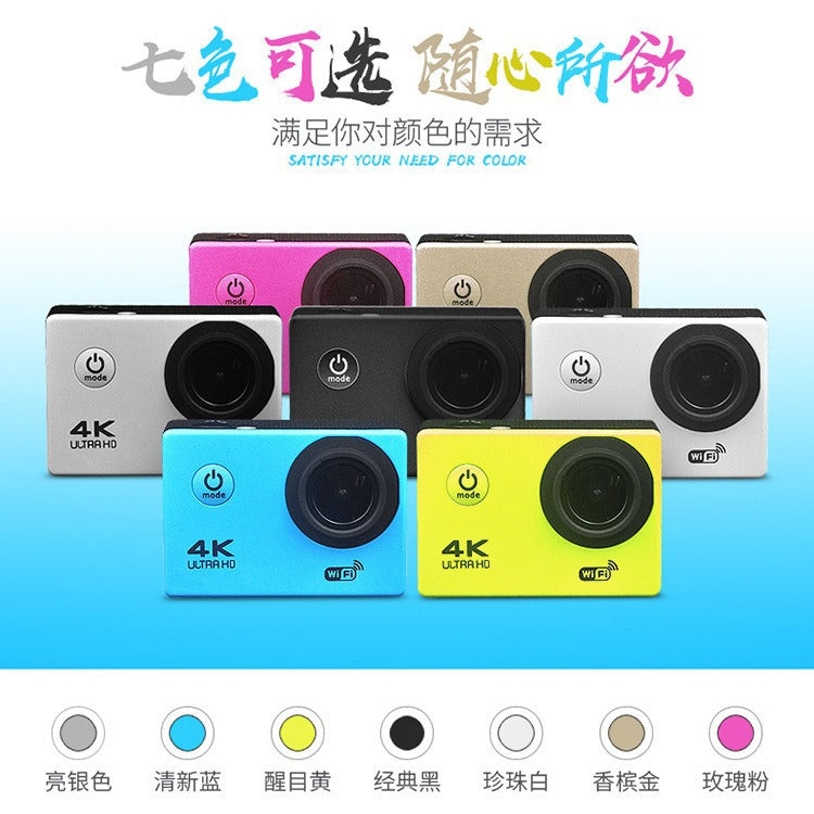 Factory Direct supply outdoor sports camera 4K HD waterproof anti-shake riding head-mounted sports camera in stock