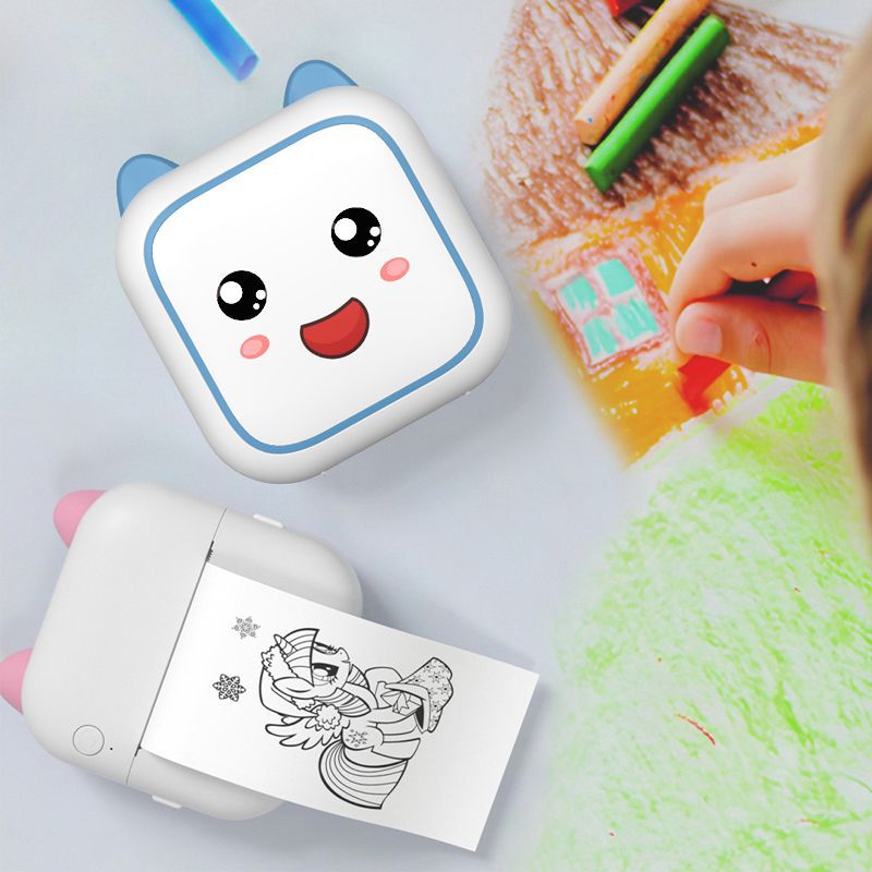 Mini Portable thermal printer small Bluetooth wireless photo label Pocket Printer