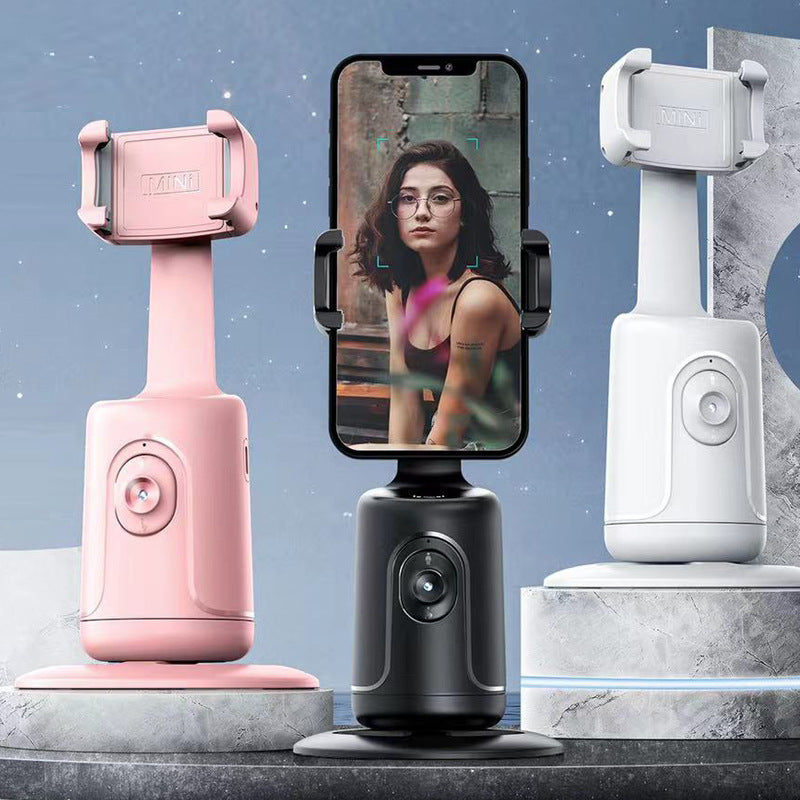 Follow-up PTZ P01 intelligent AI face recognition 360 ° mobile phone stand stabilizer live photography automatic tracking