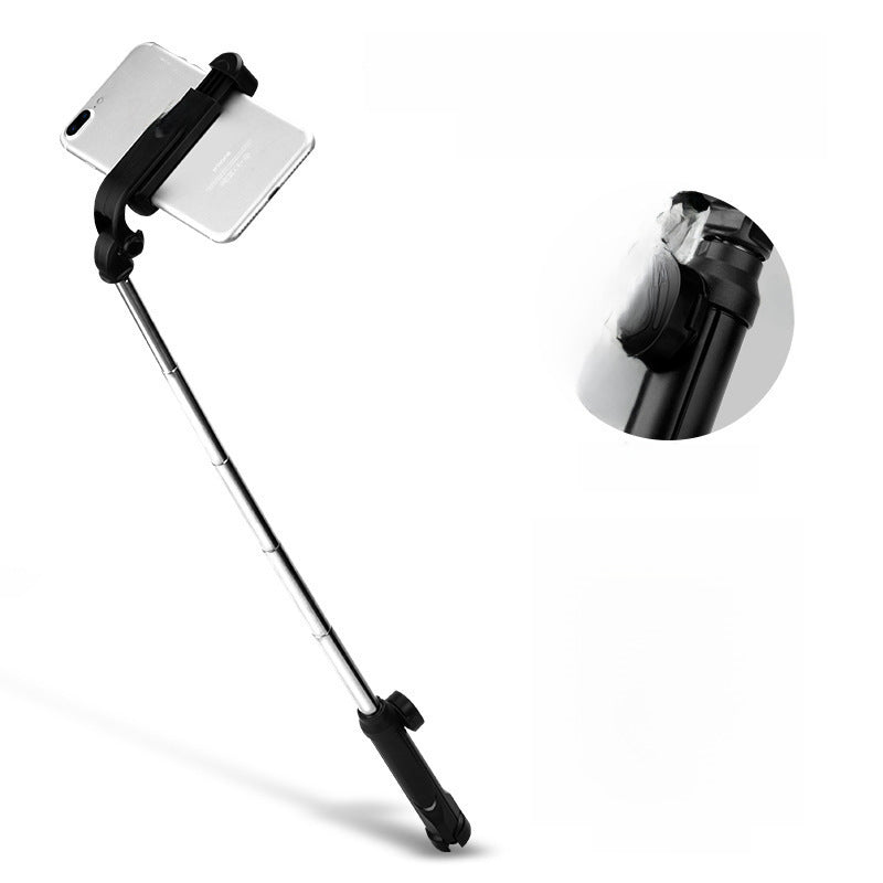 New tripod selfie horizontal and vertical shooting Bluetooth selfie stick brush TikTok outdoor live streaming phone stand factory direct sales