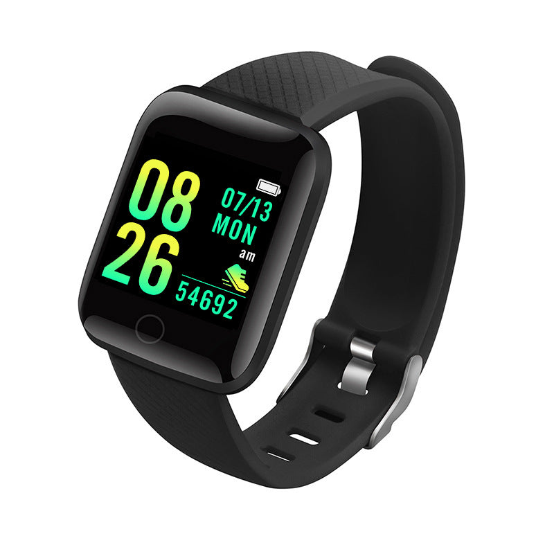 116Plus Smart Fitness Bracelet – Silent Alarm, Step Counter & Heart Rate