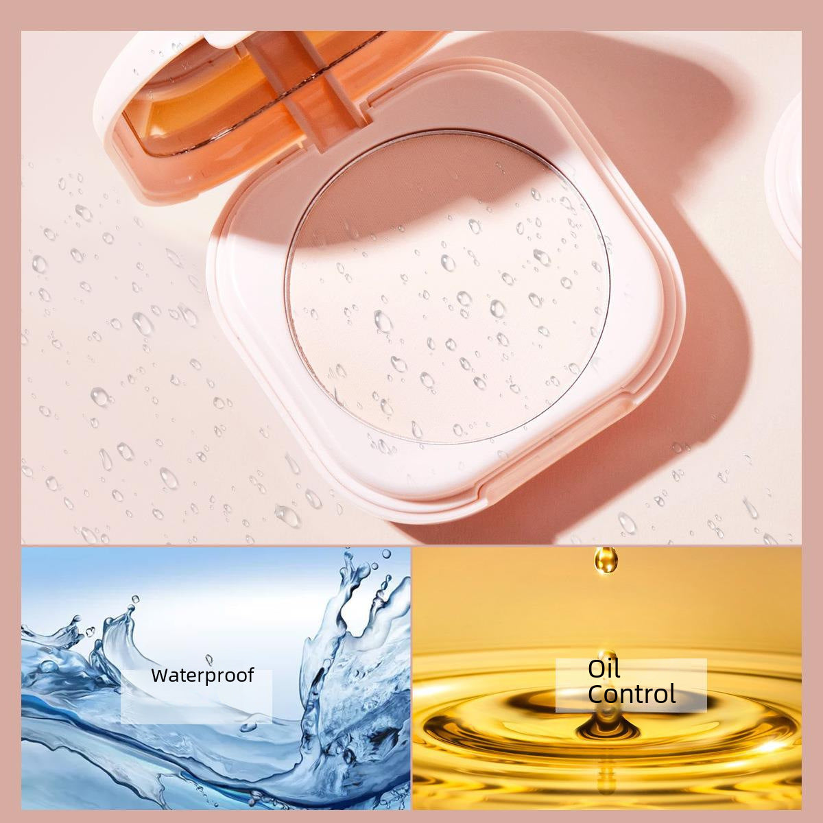 NOVO feather satin luxury nourishing makeup loose power oil control makeup brightening skin color finishing powder small portable makeup powder cake