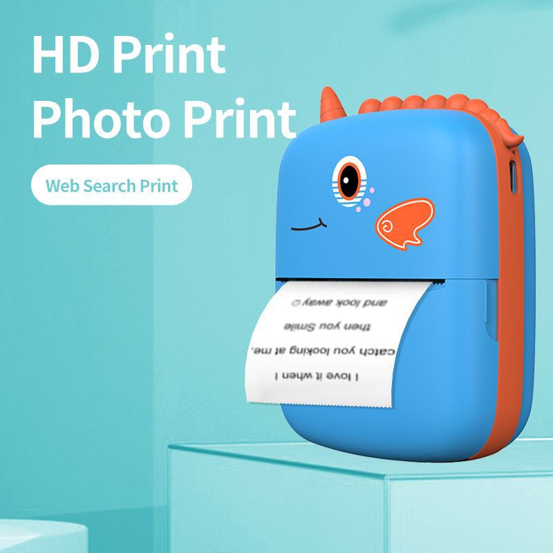 Cross-border new A8 mini-portable printer Bluetooth connection ink-free thermal printing label printing gift wholesale