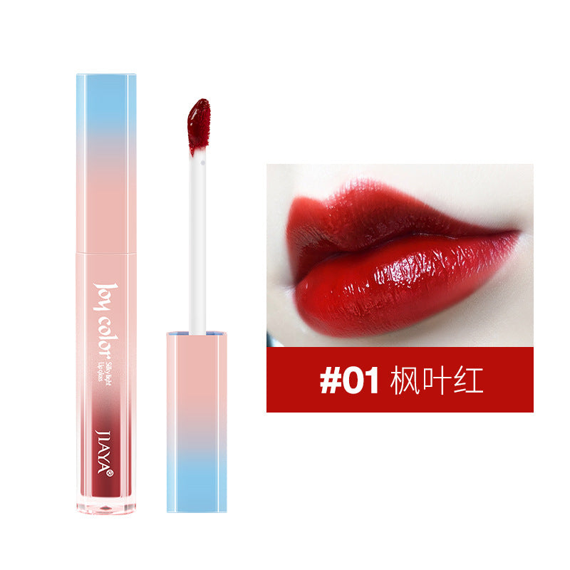 Jiaya liquid mirror light delicate cherry blossom lip lacquer six-color domestic goods niche student lip gloss female lipstick makeup manufacturer