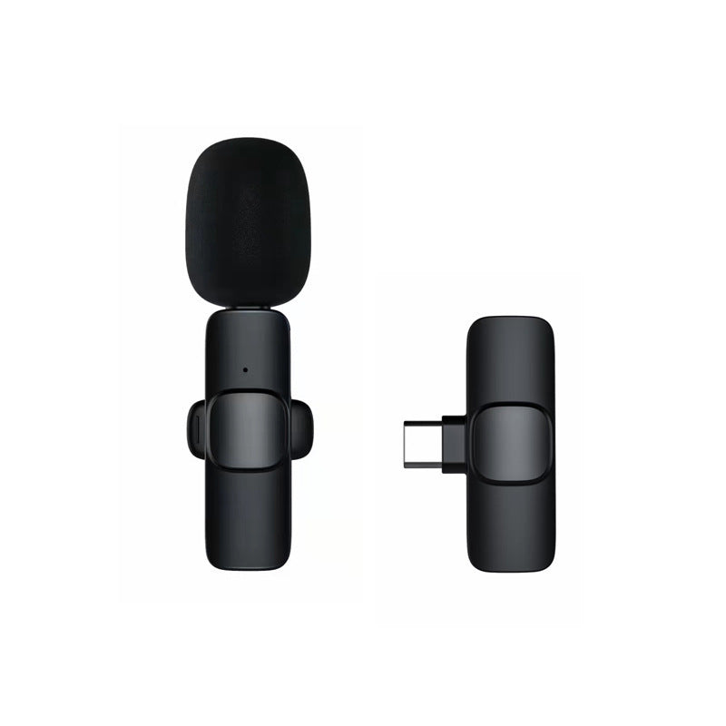 New K1 wireless lavalier microphone mobile live streaming device collar clip wireless mini microphone outdoor live broadcast
