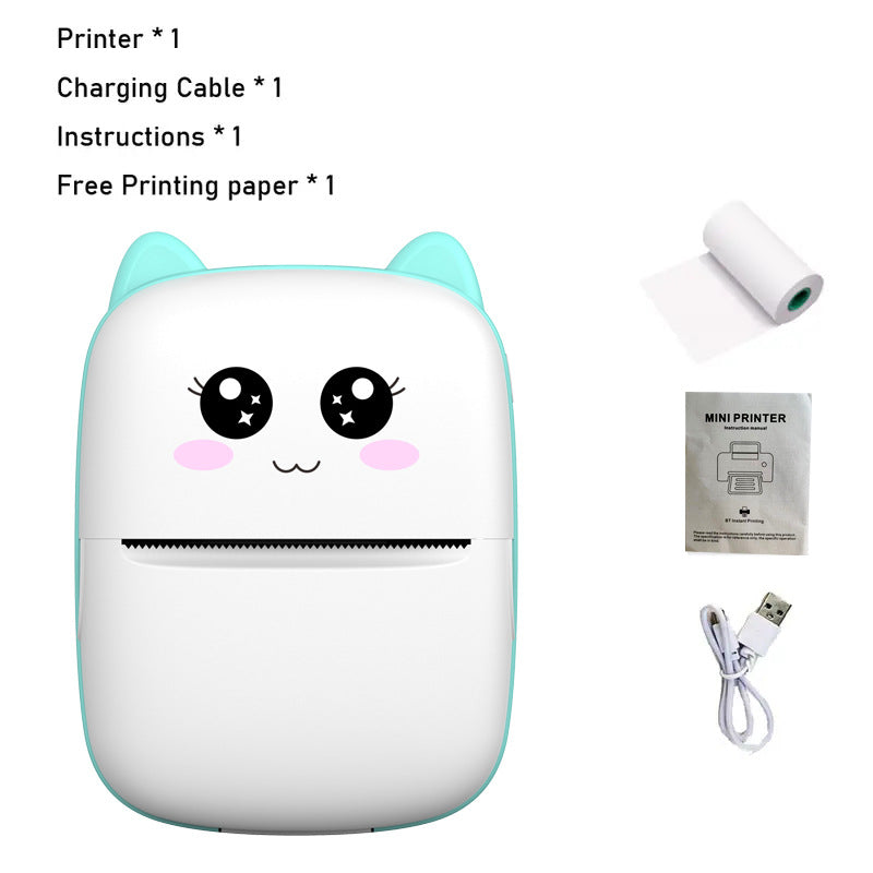 Cross-border portable thermal mini printer mobile phone photo artifact Bluetooth student only small household labeling machine