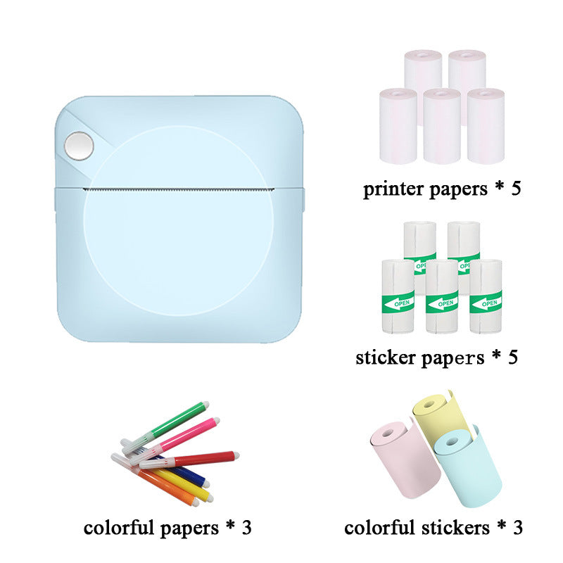 Cross-border mini pocket wrong question printer xueba search question shooting question convenient Bluetooth thermal ink-free Wholesale